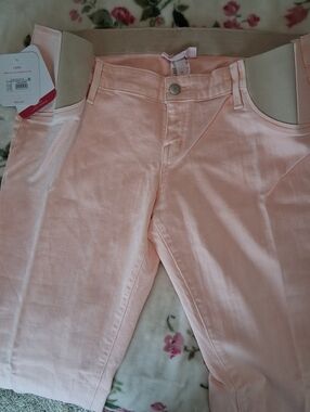 Isabel Maternity Peach Jeans